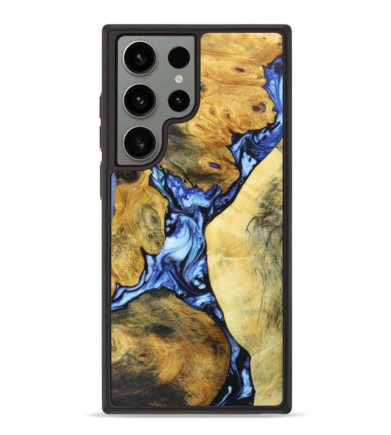 Galaxy S23 Ultra Wood+Resin Phone Case - Channa (Mosaic, 633655)