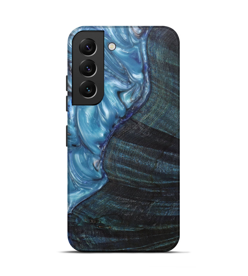 Galaxy S22 Wood+Resin Live Edge Phone Case - Dalip (Light Blue, 605205)