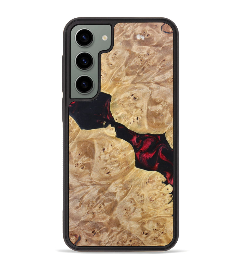Galaxy S23 Plus Wood+Resin Phone Case - Franklin (Red, 627330)