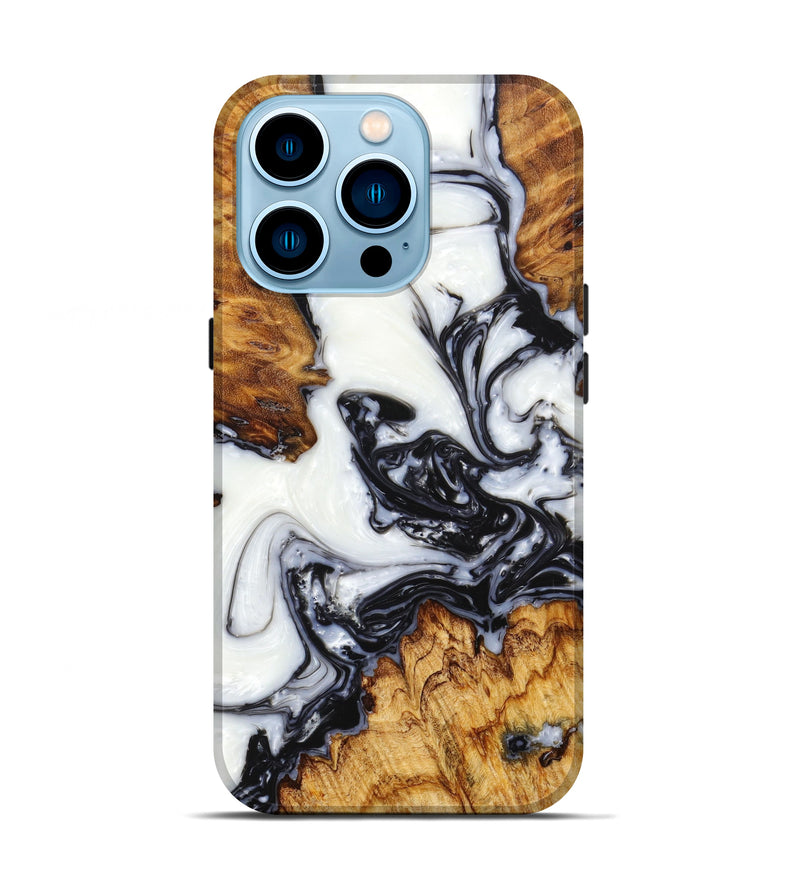 iPhone 14 Pro Wood+Resin Live Edge Phone Case - Edwin (Artist Pick, 635952)