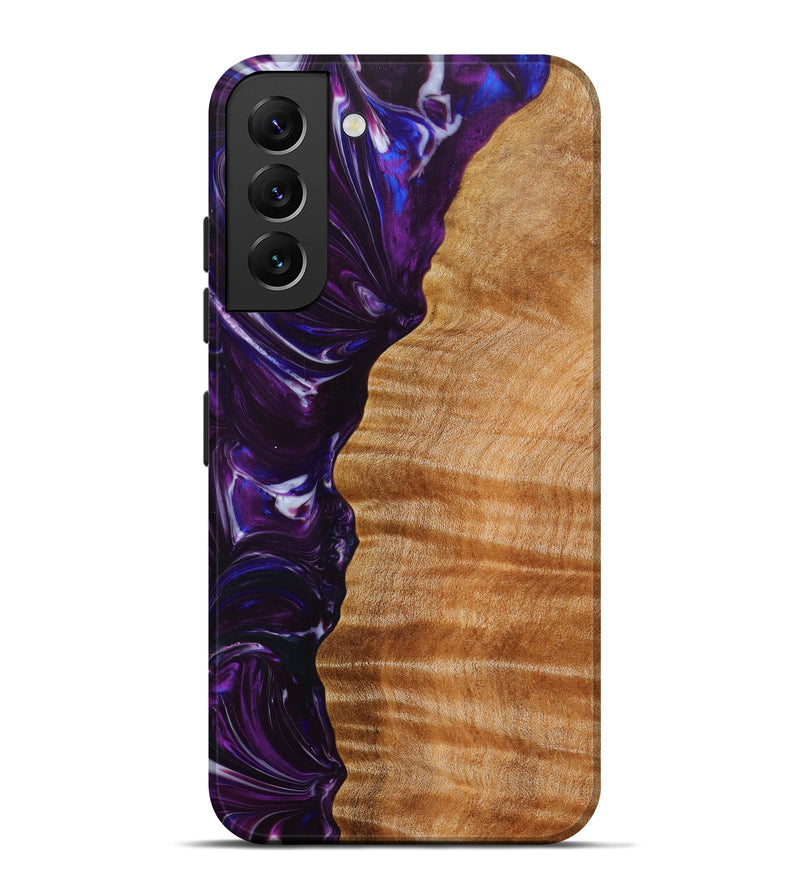 Galaxy S22 Plus Wood+Resin Live Edge Phone Case - Jerimiah (Purple, 613917)