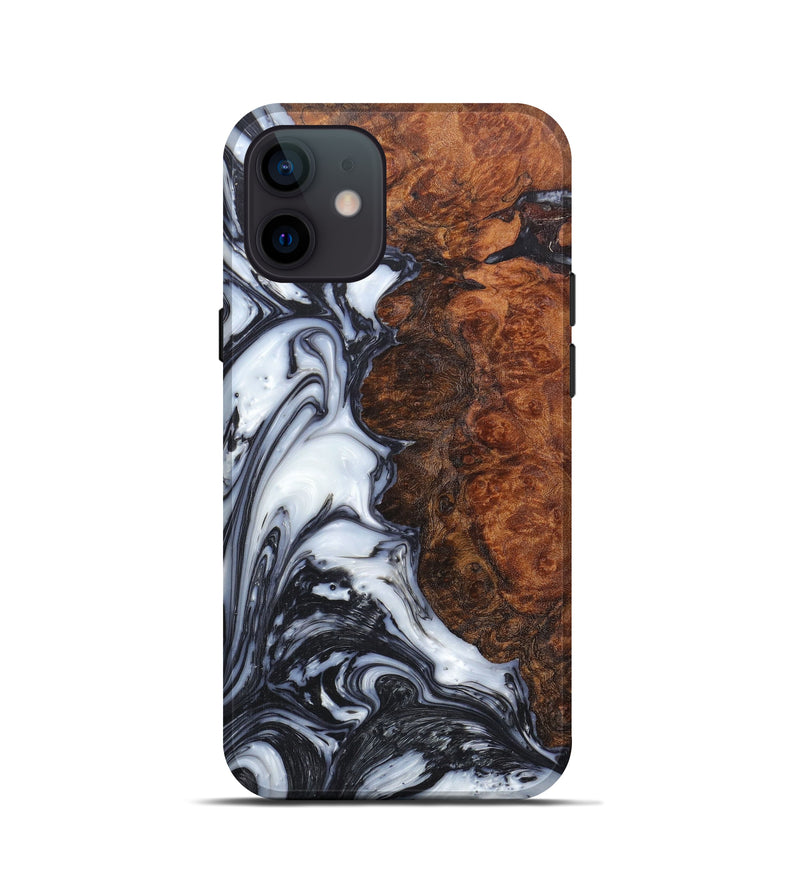 iPhone 12 mini Wood+Resin Live Edge Phone Case - Almeta (Artist Pick, 606753)