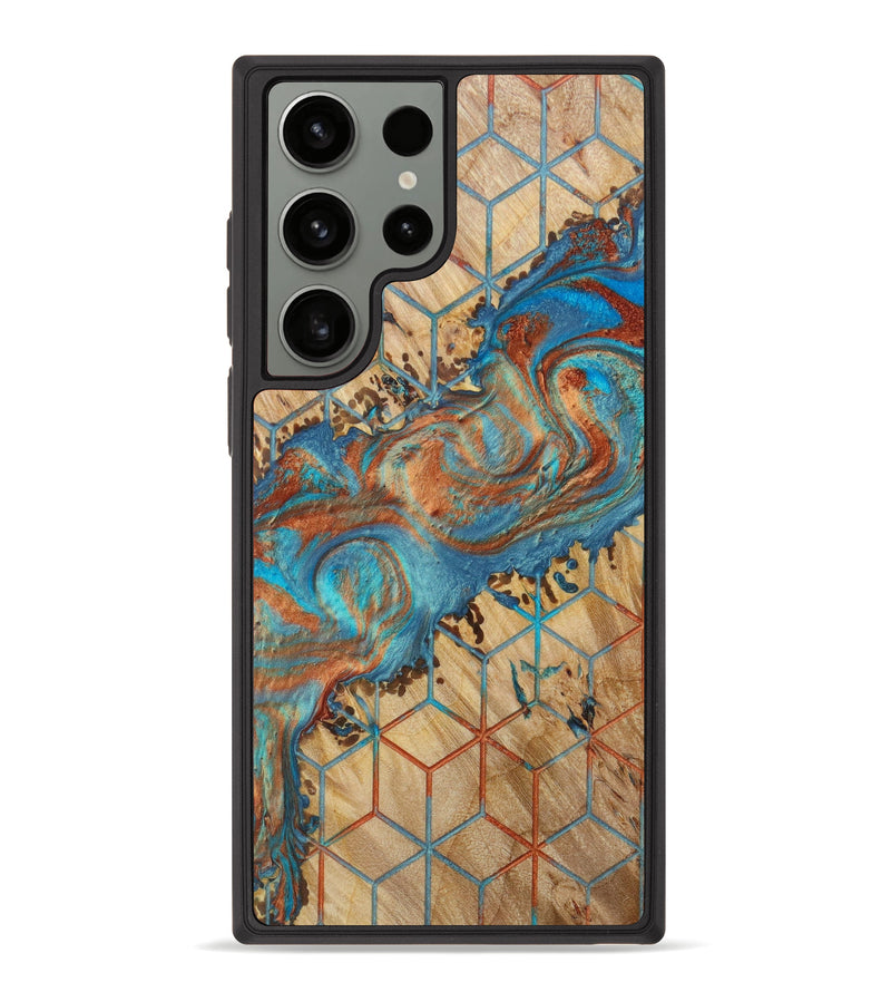 Galaxy S23 Ultra Wood+Resin Phone Case - Kailynn (Pattern, 621064)