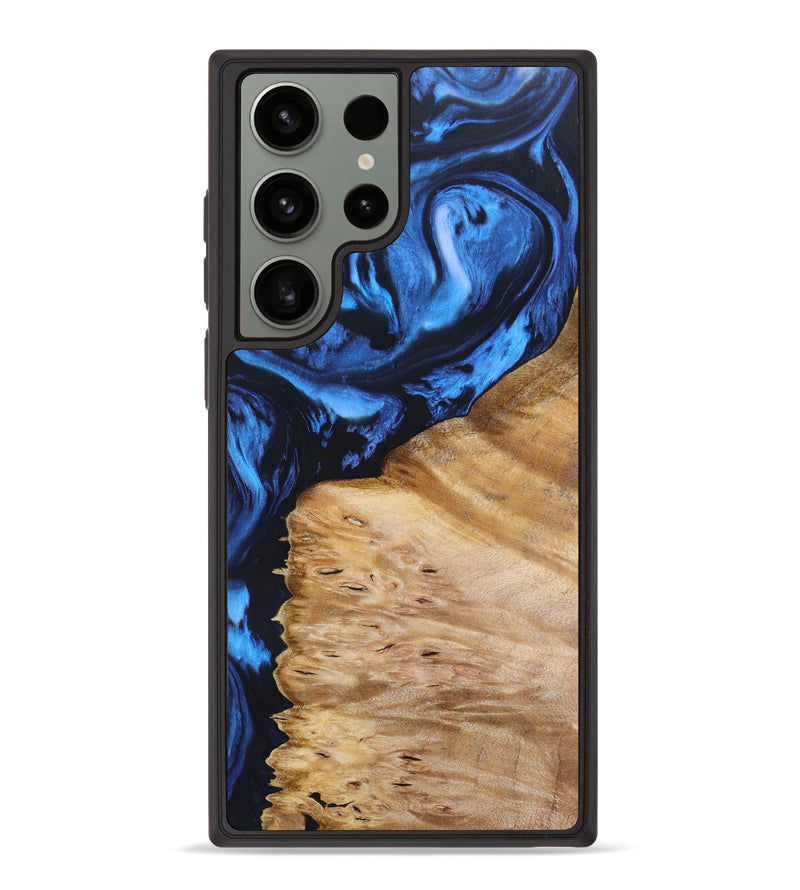 Galaxy S23 Ultra Wood+Resin Phone Case - Pasquale (Blue, 629975)