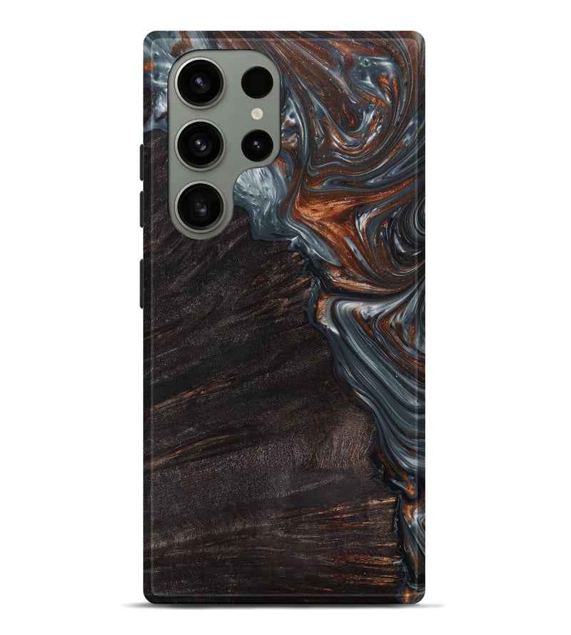 Galaxy S23 Ultra Wood+Resin Live Edge Phone Case - Charlene (Metallic, 625367)