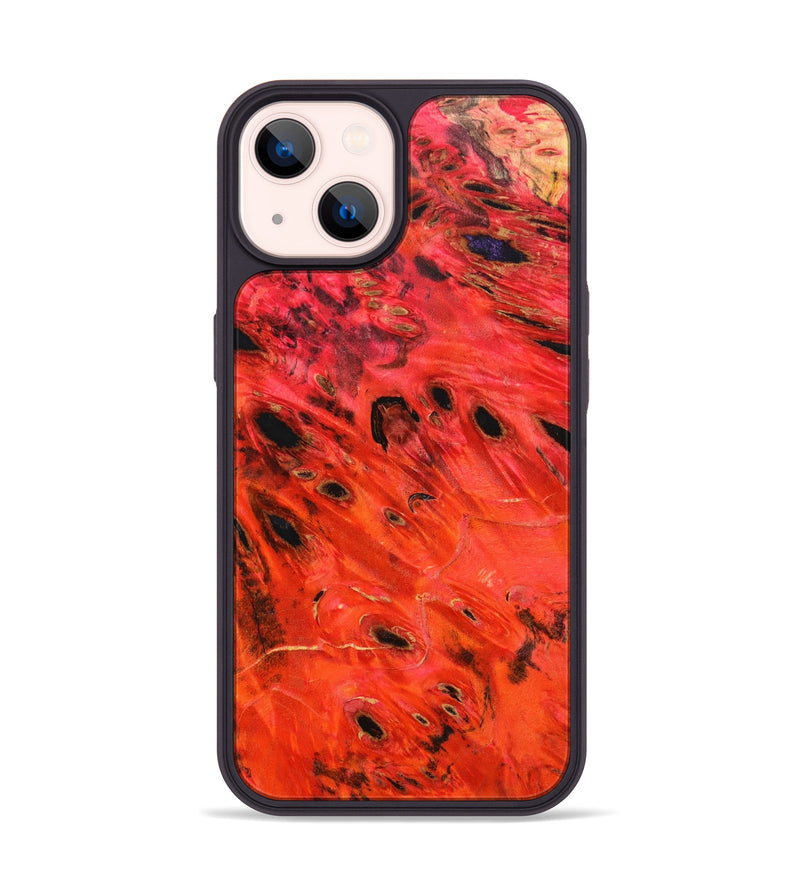 iPhone 14 Wood+Resin Phone Case - Peyton (Wood Burl, 646021)
