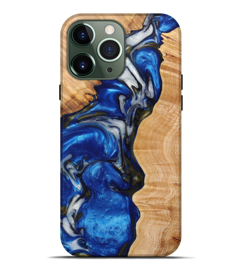 iPhone 13 Pro Max Wood+Resin Live Edge Phone Case - Harriette (Artist Pick, 627391)