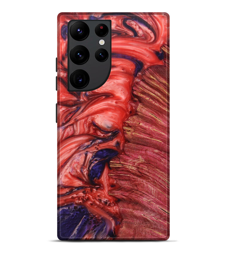 Galaxy S22 Ultra Wood+Resin Live Edge Phone Case - Jovanni (Purple, 614584)