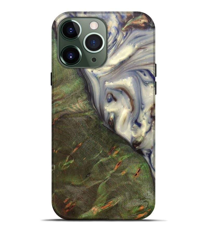 iPhone 13 Pro Max Wood+Resin Live Edge Phone Case - Zyair (Metallic, 615831)