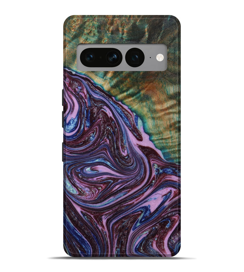 Pixel 7 Pro Wood+Resin Live Edge Phone Case - Kenzie (Purple, 645085)