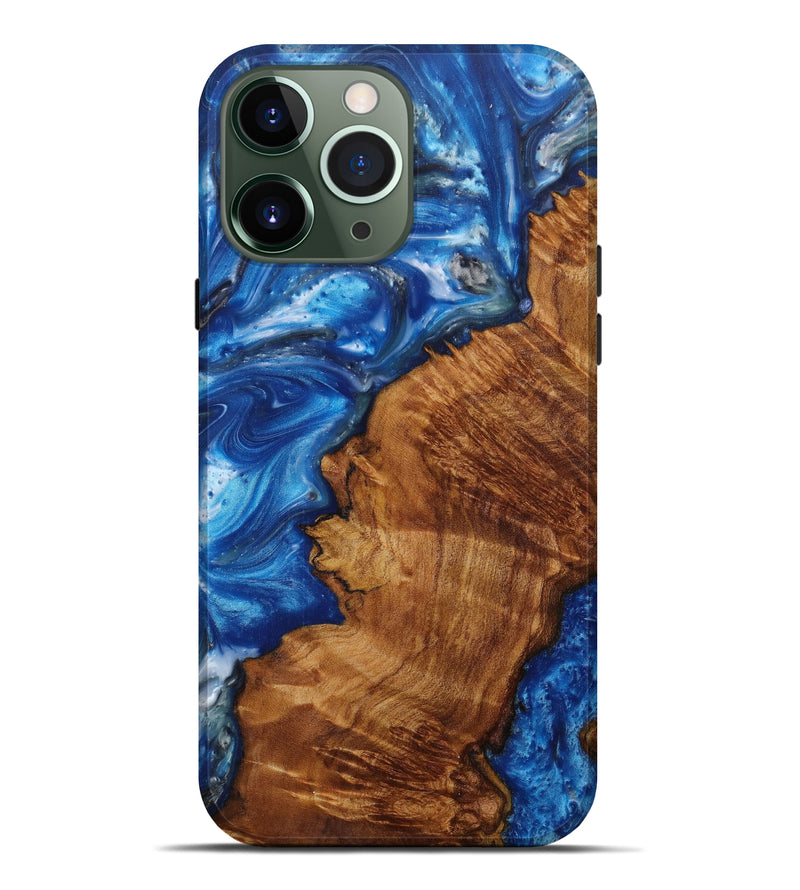 iPhone 13 Pro Max Wood+Resin Live Edge Phone Case - Jayla (Artist Pick, 613360)