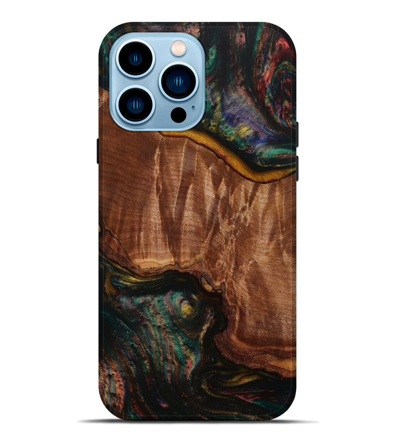 iPhone 14 Pro Max Wood+Resin Live Edge Phone Case - Dale (Artist Pick, 641306)