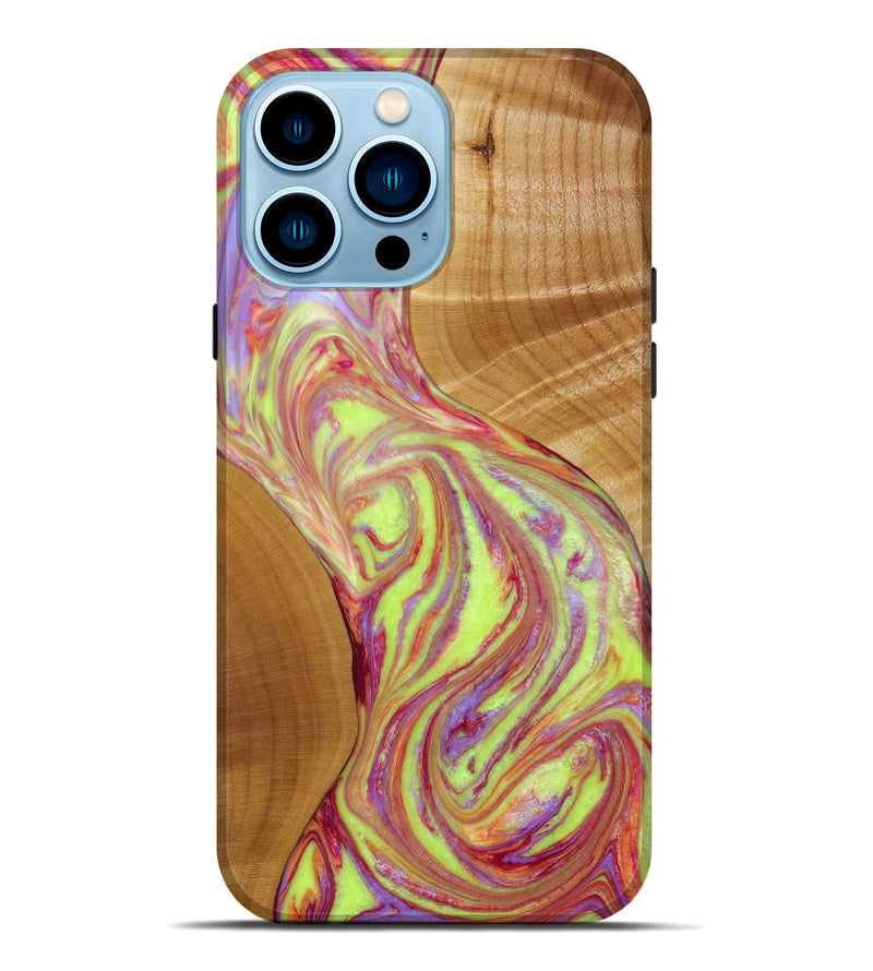 iPhone 14 Pro Max Wood+Resin Live Edge Phone Case - Trudy (Artist Pick, 647251)