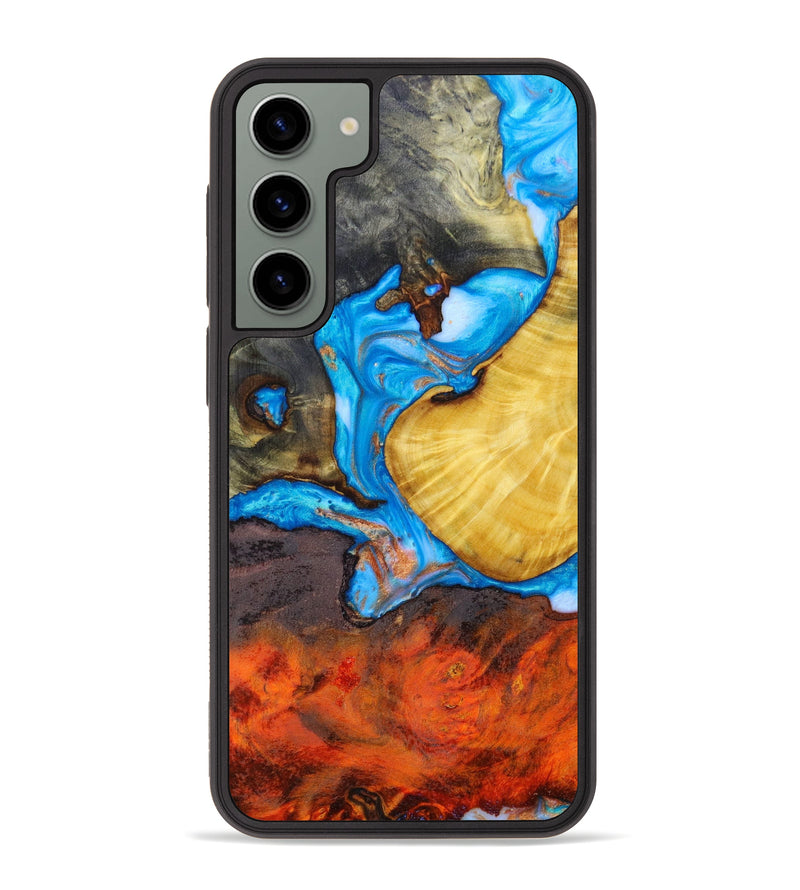 Galaxy S23 Plus Wood+Resin Phone Case - Malachi (Mosaic, 639217)
