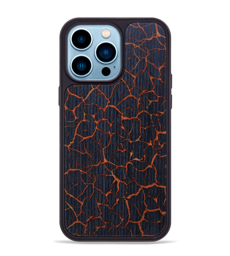 iPhone 14 Pro Max Wood+Resin Phone Case - Julia (Lava, 627139)