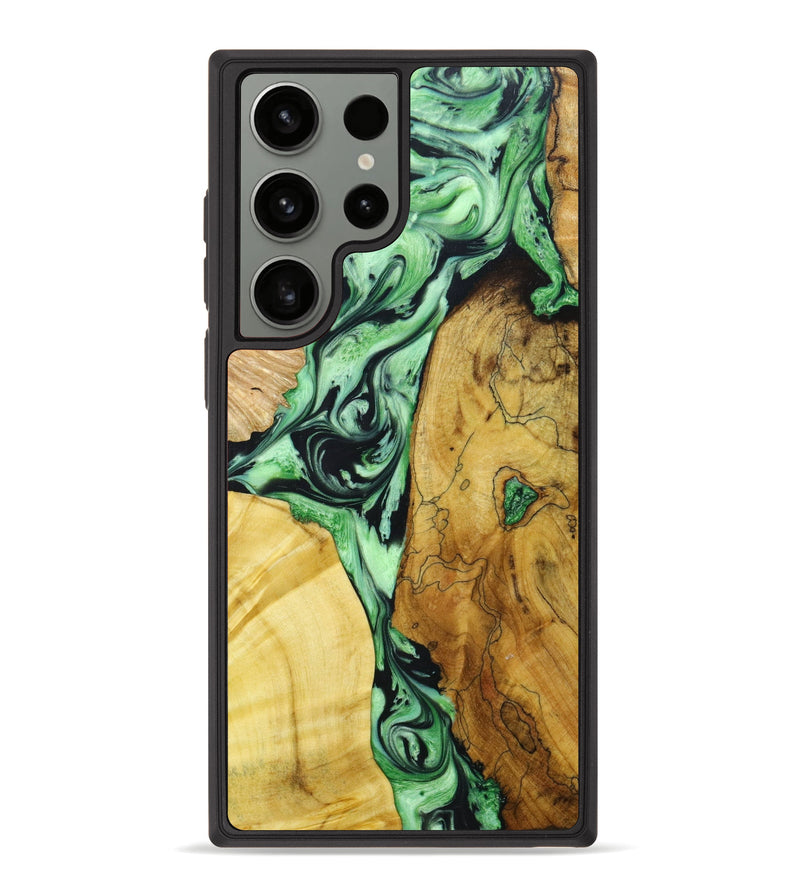 Galaxy S23 Ultra Wood+Resin Phone Case - Loretta (Mosaic, 640794)