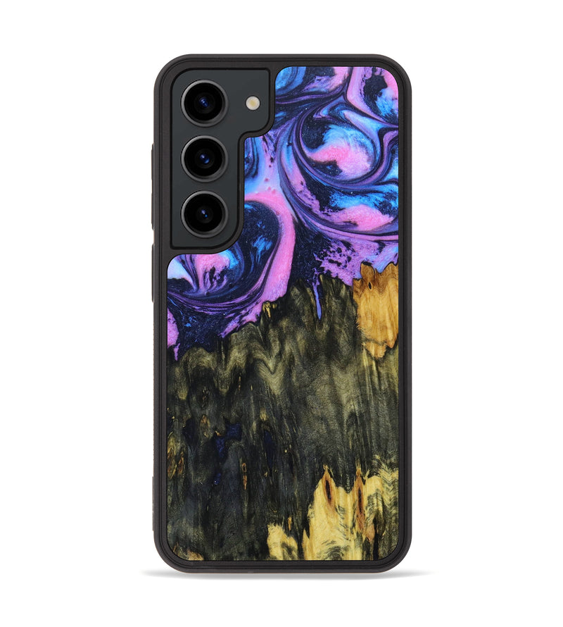 Galaxy S23 Wood+Resin Phone Case - Kira (Purple, 639526)