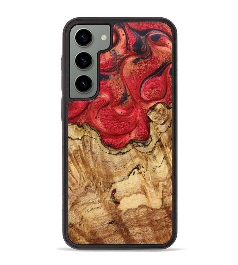 Galaxy S23 Plus Wood+Resin Phone Case - Reid (Red, 631325)