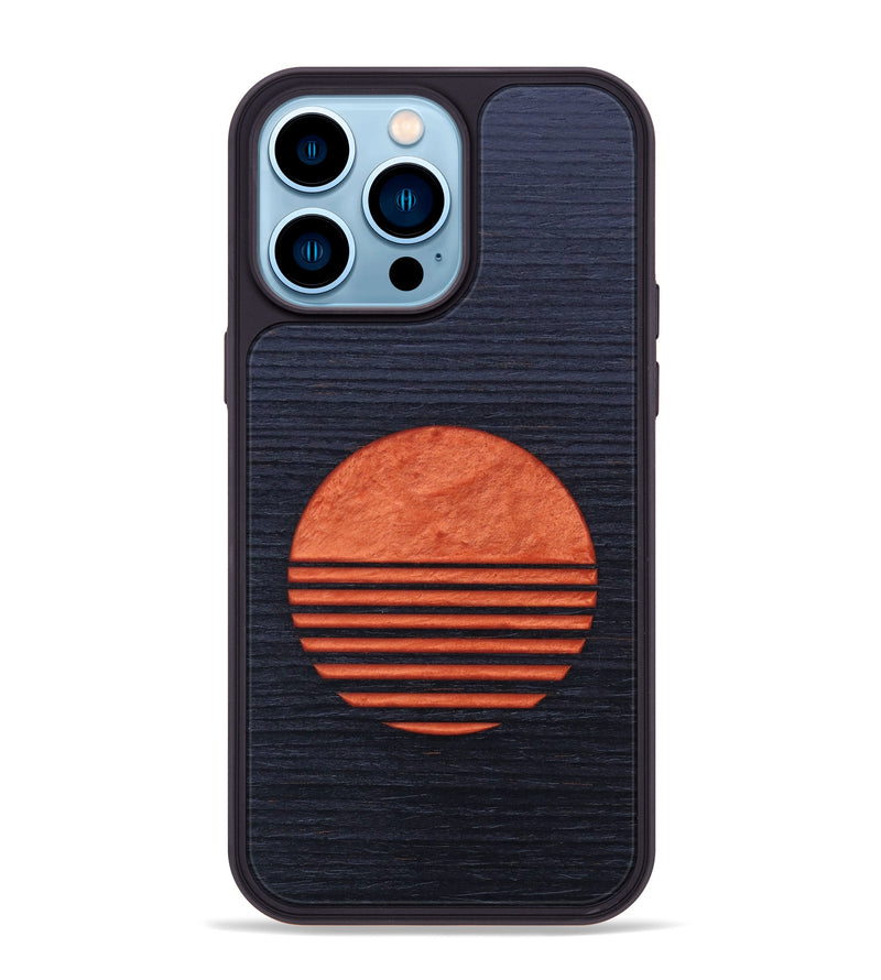 iPhone 14 Pro Max Wood+Resin Phone Case - Edmund (Retro, 634808)