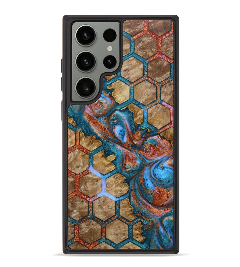Galaxy S23 Ultra Wood+Resin Phone Case - Edmond (Pattern, 621772)