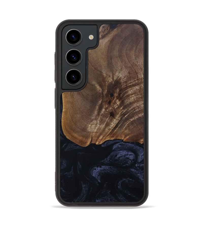 Galaxy S23 Wood+Resin Phone Case - Sutton (Black & White, 641362)