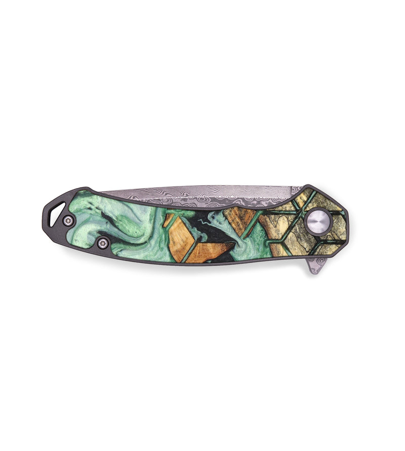 EDC Wood+Resin Pocket Knife - Vera (Pattern, 636425)