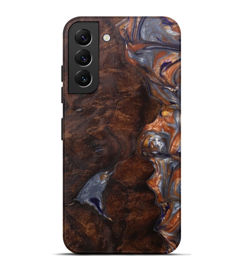 Galaxy S22 Plus Wood+Resin Live Edge Phone Case - Stew (Metallic, 597317)
