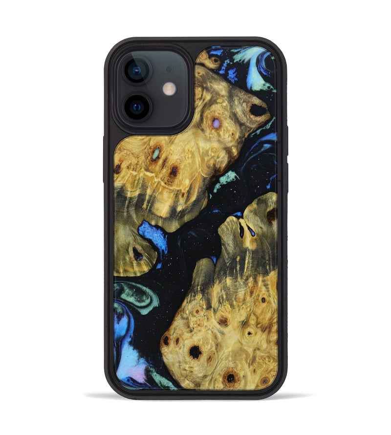 iPhone 12 mini Wood+Resin Phone Case - Cassian (Aurora, 618527)