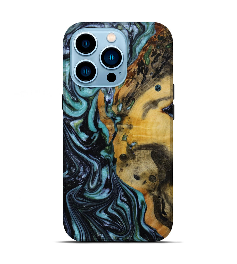 iPhone 14 Pro Wood+Resin Live Edge Phone Case - Sammy (Artist Pick, 646741)