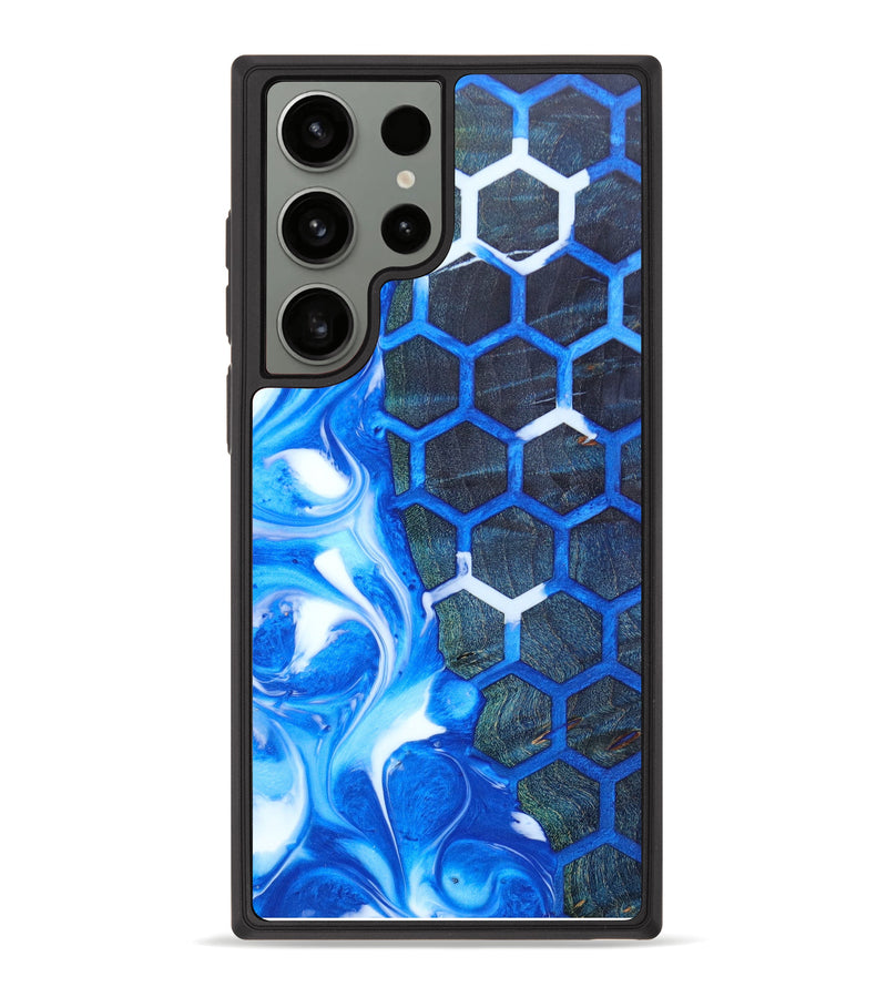Galaxy S23 Ultra Wood+Resin Phone Case - Ishaan (Pattern, 624586)