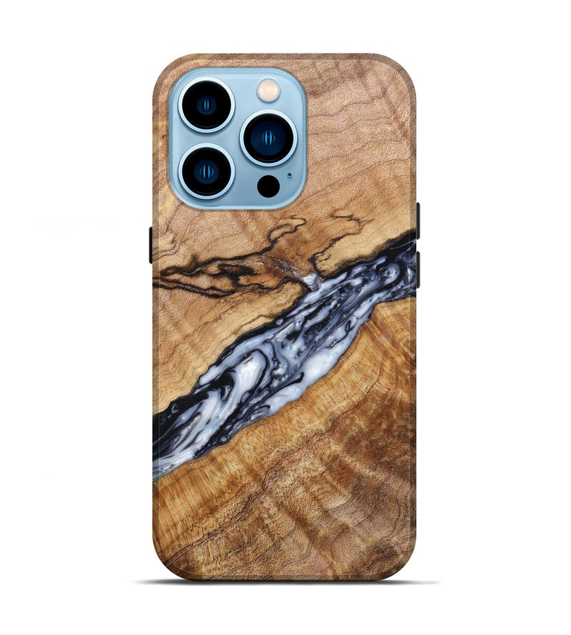 iPhone 14 Pro Wood+Resin Live Edge Phone Case - Johnnie (Artist Pick, 644693)