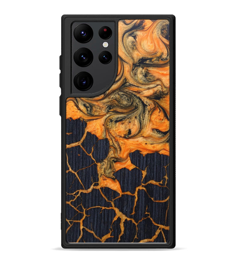 Galaxy S22 Ultra Wood+Resin Phone Case - Casimir (Lava, 624977)