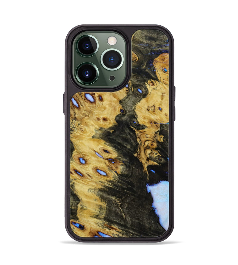 iPhone 13 Pro Wood+Resin Phone Case - Maddox (Wood Burl, 646749)