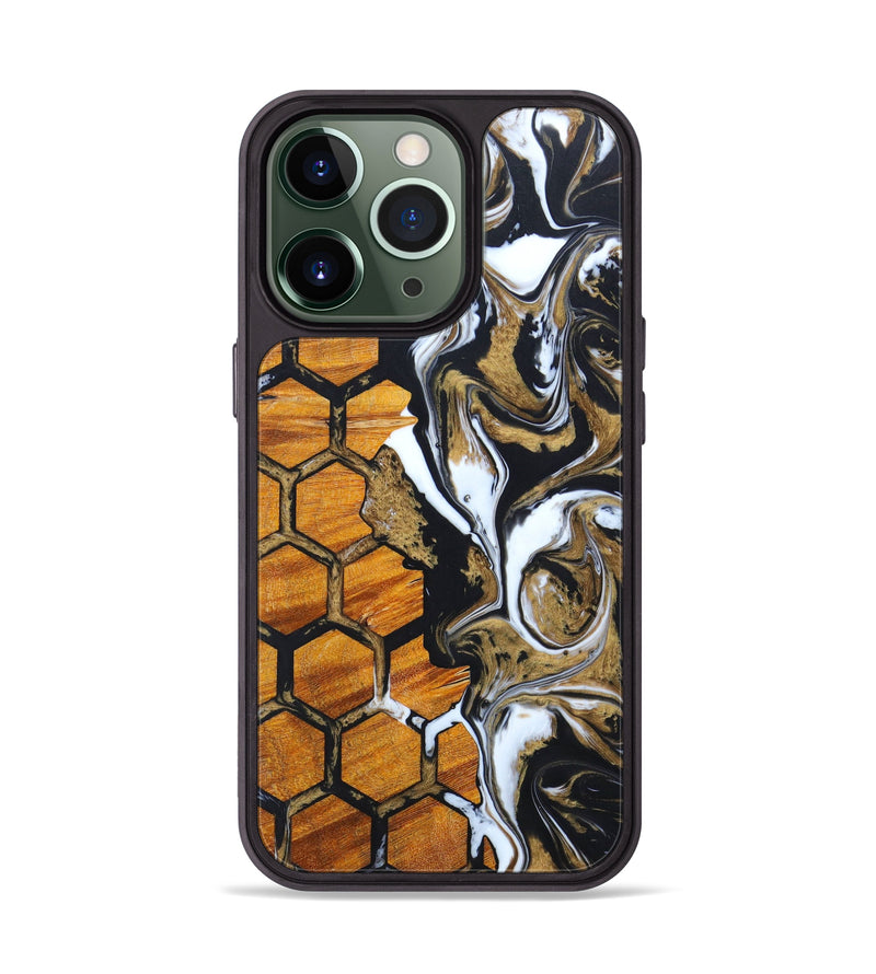 iPhone 13 Pro Wood+Resin Phone Case - Merle (Pattern, 636799)