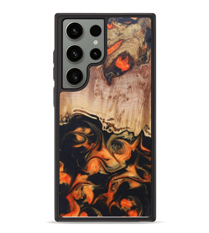 Galaxy S23 Ultra Wood+Resin Phone Case - Karlie (Lava, 624947)
