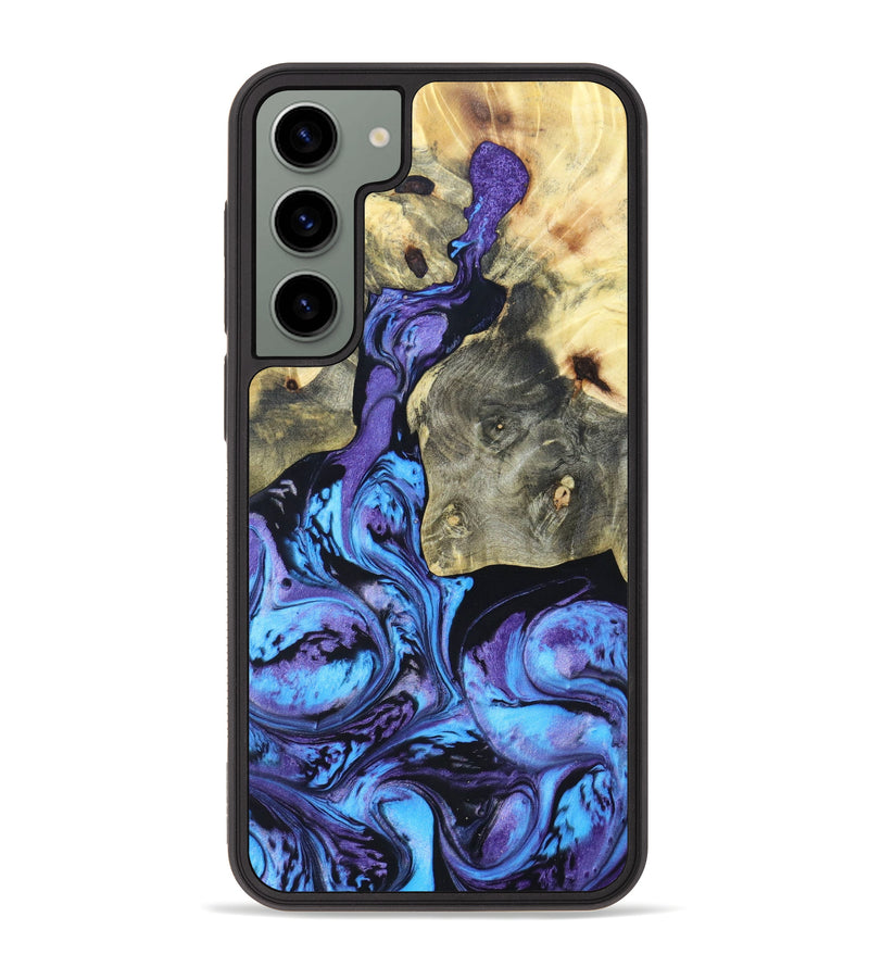 Galaxy S23 Plus Wood+Resin Phone Case - Cristobal (Purple, 628315)
