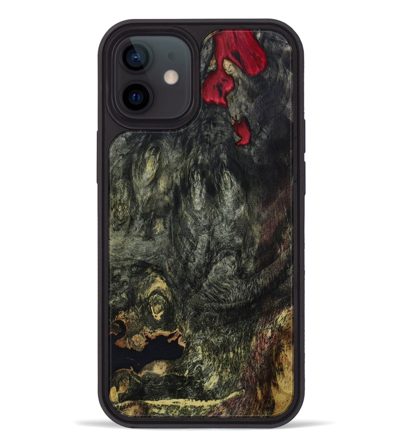 iPhone 12 Wood+Resin Phone Case - Gustavo (Wood Burl, 647586)