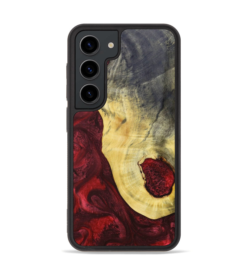 Galaxy S23 Wood+Resin Phone Case - Amy (Red, 636750)