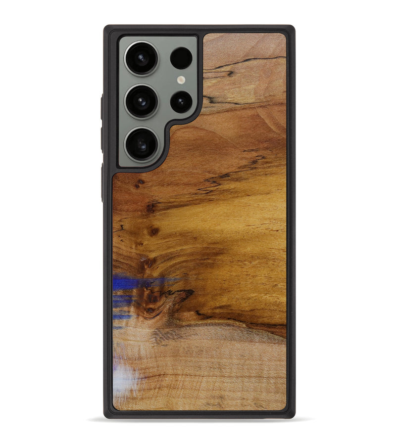 Galaxy S23 Ultra Wood+Resin Phone Case - Evelyn (Wood Burl, 643838)