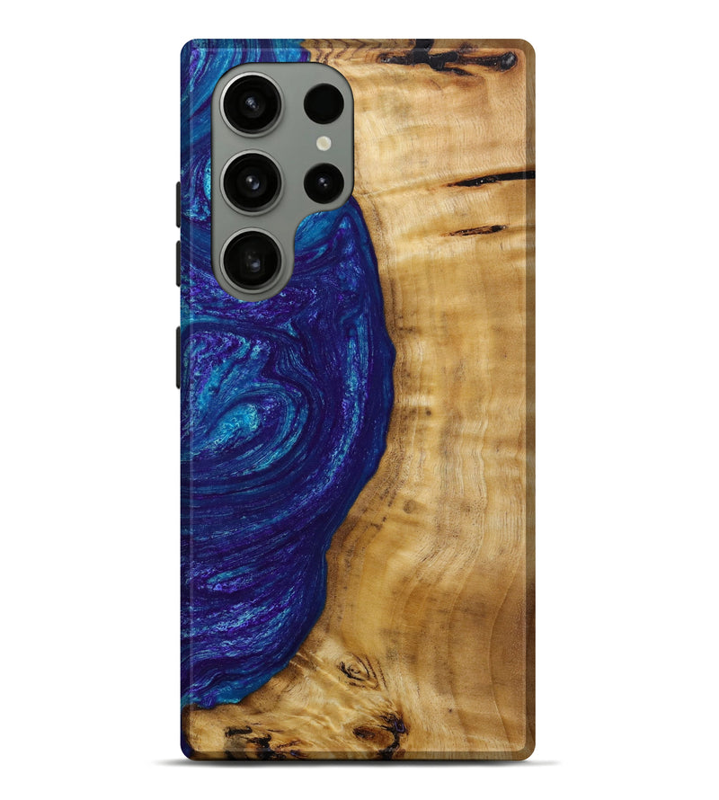 Galaxy S23 Ultra Wood+Resin Live Edge Phone Case - Kameron (Purple, 646038)