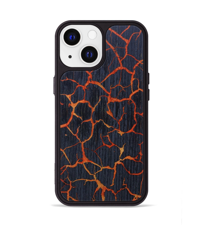 iPhone 13 Wood+Resin Phone Case - Rod (Lava, 626074)