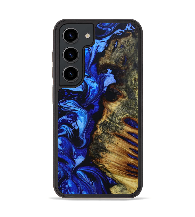 Galaxy S23 Wood+Resin Phone Case - Sonya (Blue, 644549)