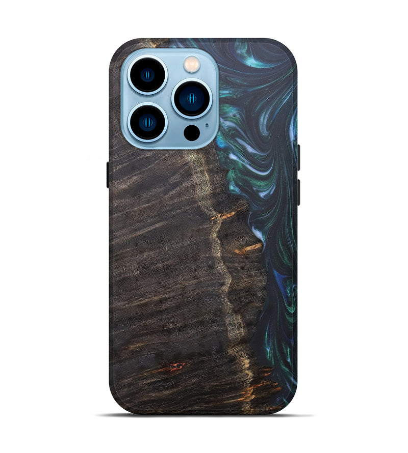 iPhone 14 Pro Wood+Resin Live Edge Phone Case - Deanna (Artist Pick, 607276)