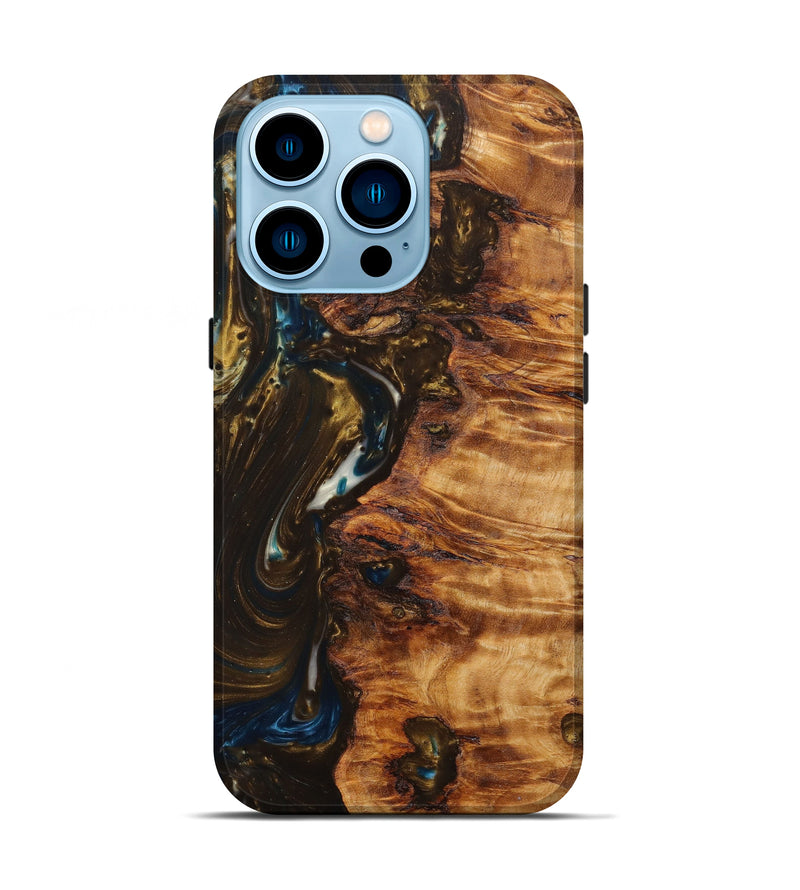iPhone 14 Pro Wood+Resin Live Edge Phone Case - Tucker (Artist Pick, 631406)