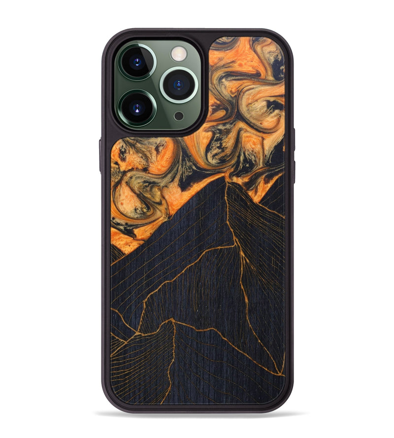 iPhone 13 Pro Max Wood+Resin Phone Case - Dori (Lava, 624901)