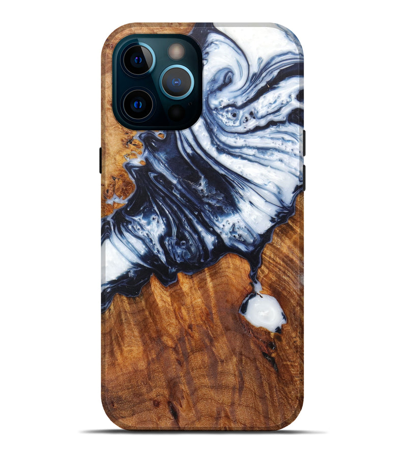 iPhone 12 Pro Max Wood+Resin Live Edge Phone Case - Braiden (Artist Pick, 611151)