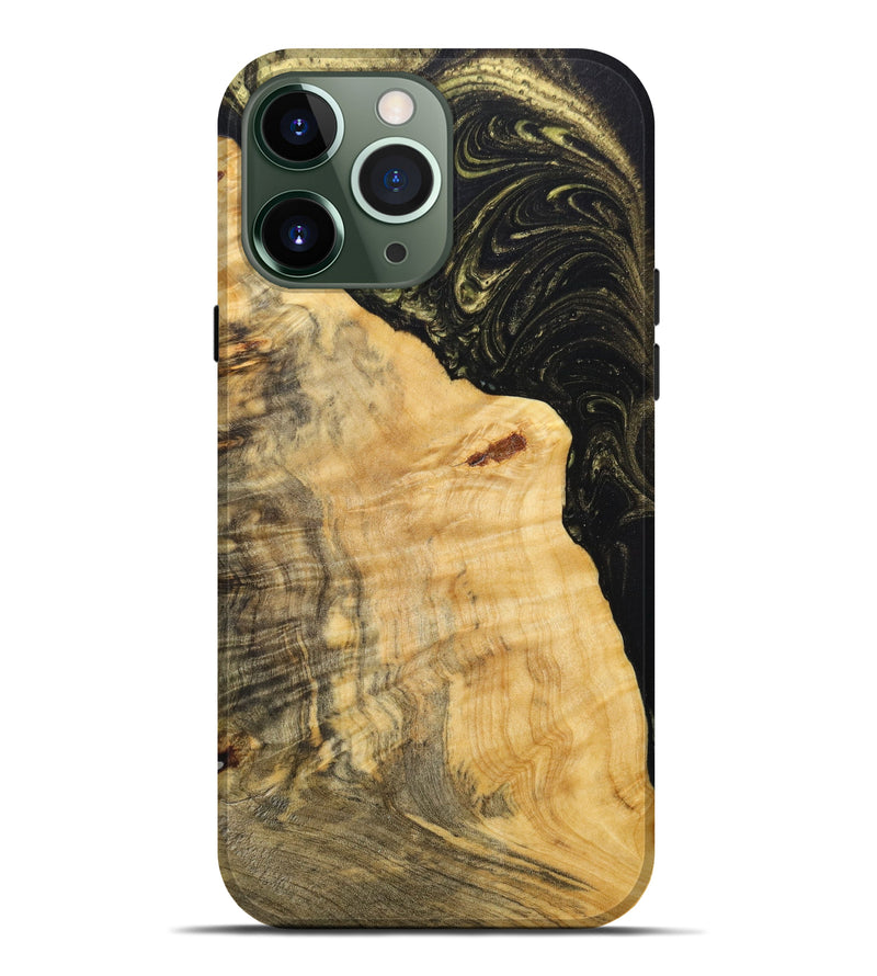 iPhone 13 Pro Max Wood+Resin Live Edge Phone Case - Carlton (Artist Pick, 635697)