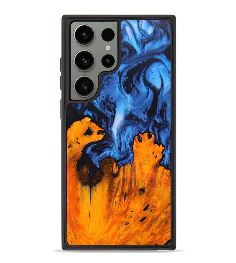 Galaxy S23 Ultra Wood+Resin Phone Case - Decker (Blue, 629974)