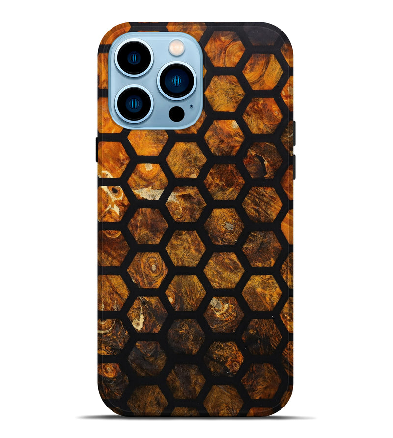 iPhone 14 Pro Max Wood+Resin Live Edge Phone Case - Gladys (Artist Pick, 639282)