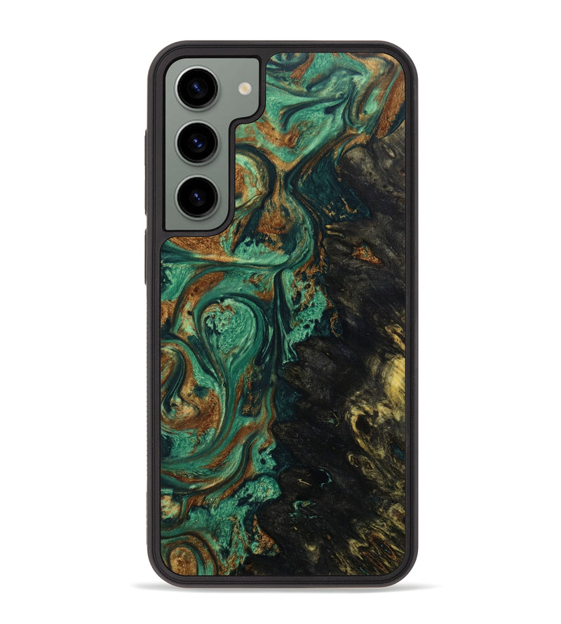 Galaxy S23 Plus Burl Wood Phone Case - Derrick (Green, 643255)